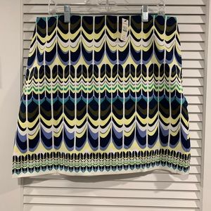 NWT Talbots Graphic Skirt Sz 12